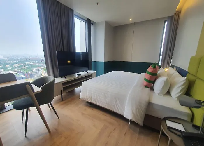 ホテル The Quarter Ramkhamhaeng By Uhg- Close To 1981 Mall- Rajamangala Stadium Airport Link 4*